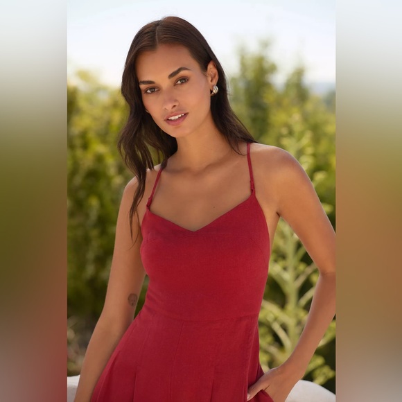 The Carrie Linen Wide-Leg Jumpsuit By Anthropologie - Picture 2 of 4